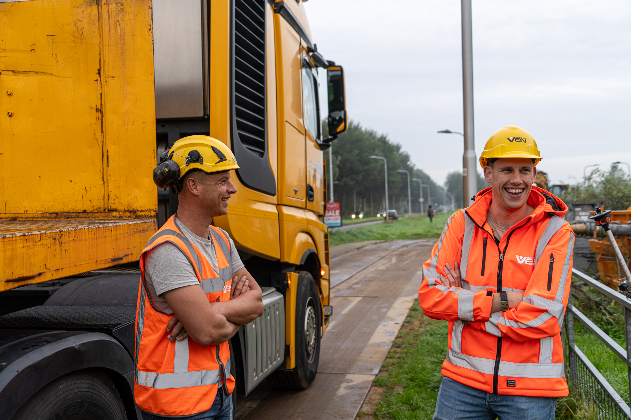 Uitvoerder en projectleider in gesprek